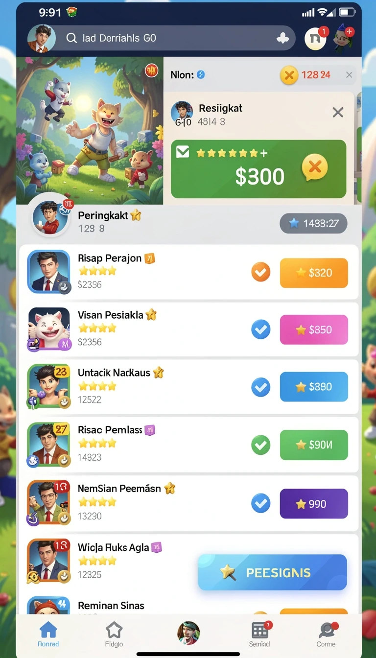 aa62 - Tantangan harian untuk mendapatkan hadiah menarik.